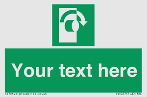 Custom Turn Clockwise Sign